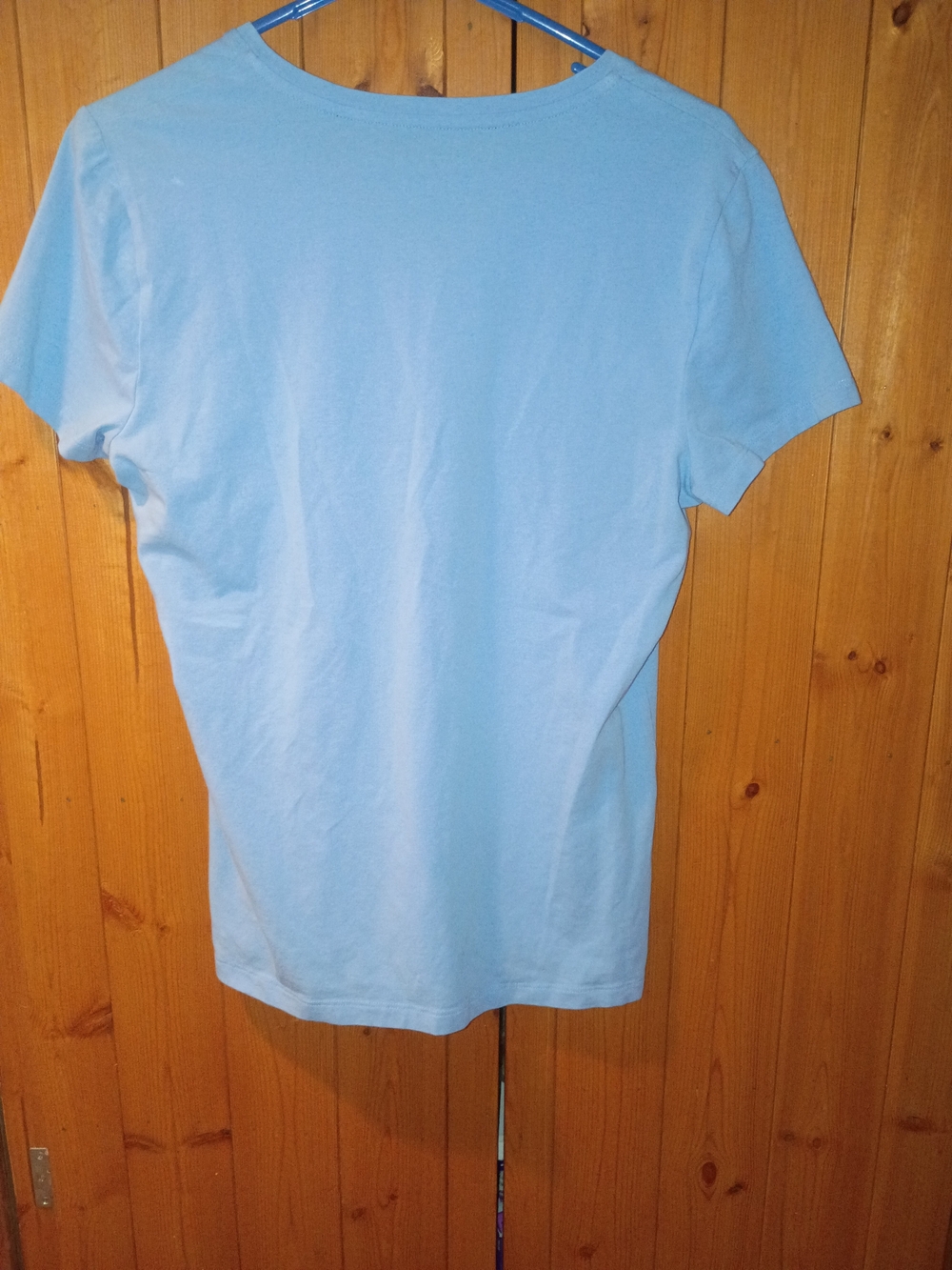 Nautica Women's Sky Blue V-Neck Short Sleeve Tee - Picture 4 of 4